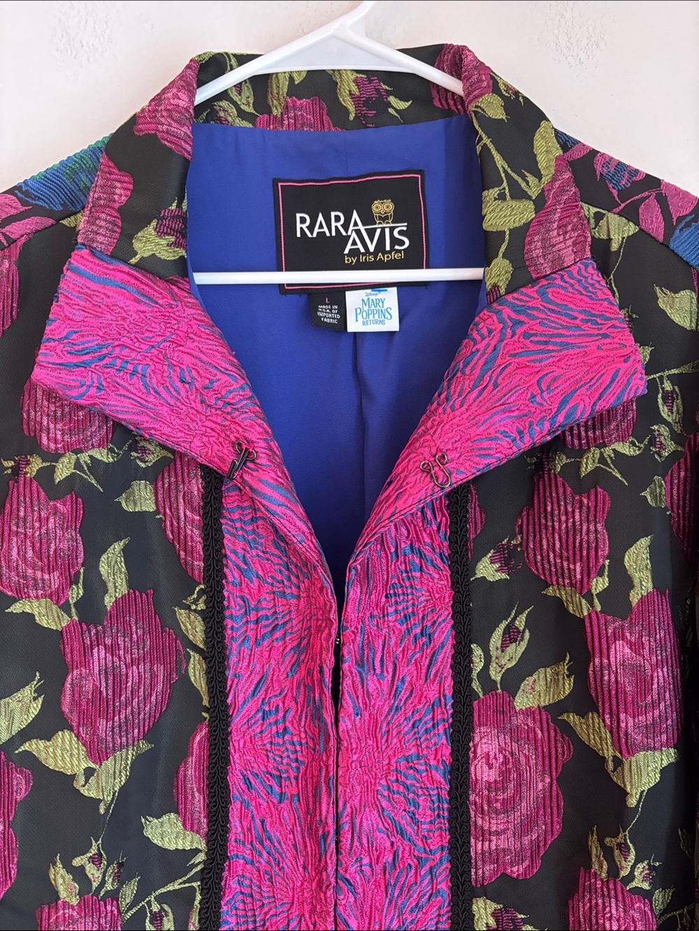 Rara Avis Disney Mary Poppins limited edition floral embroidered jacket large - Picture 2 of 11